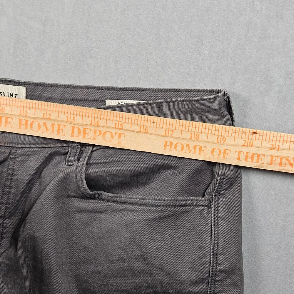 Flint and Tinder 365 Pants Mens 36x30 (Fits 38x30) Gray Athletic Tapered Fit